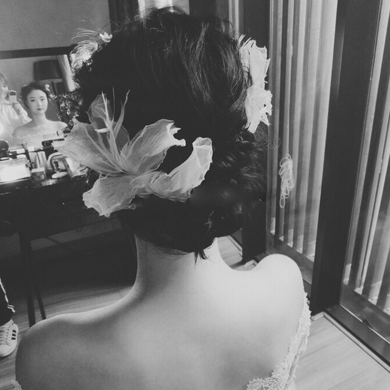 润尚美妆造型,新娘跟妆,时尚新娘造型,婚礼造型,新娘试妆照