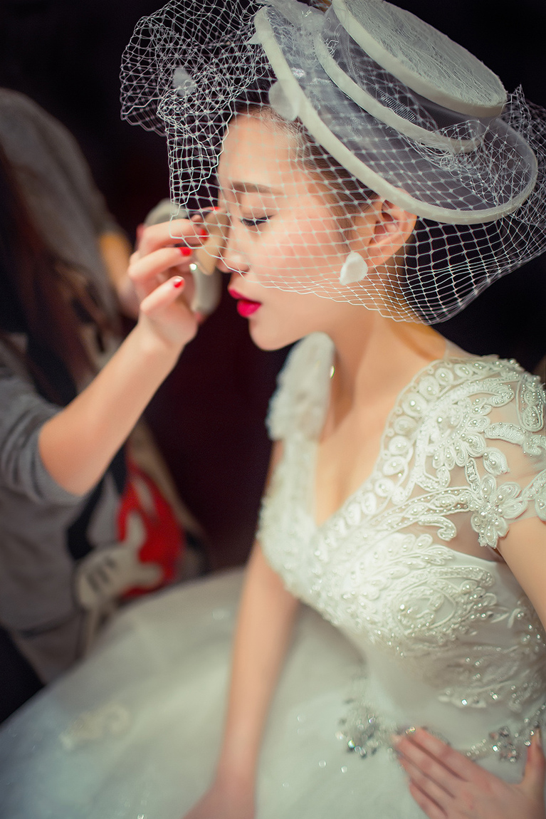 润尚美妆造型,新娘跟妆,时尚新娘造型,婚礼造型,新娘试妆照