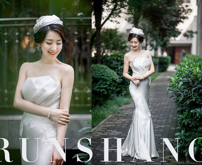 润尚美妆造型,新娘跟妆,时尚新娘造型,婚礼造型,新娘试妆照