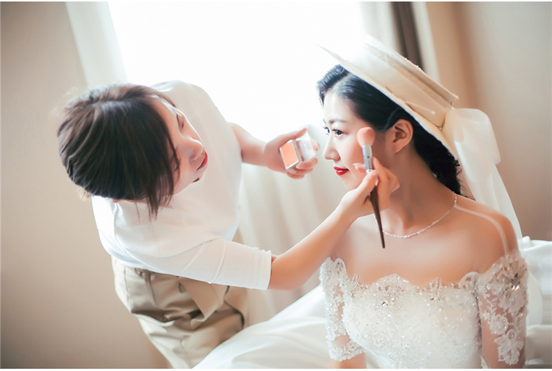 润尚美妆造型,新娘跟妆,时尚新娘造型,婚礼造型,新娘试妆照