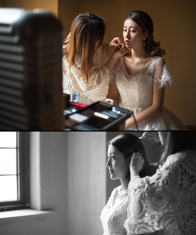 润尚美妆造型,新娘跟妆,时尚新娘造型,婚礼造型,新娘试妆照