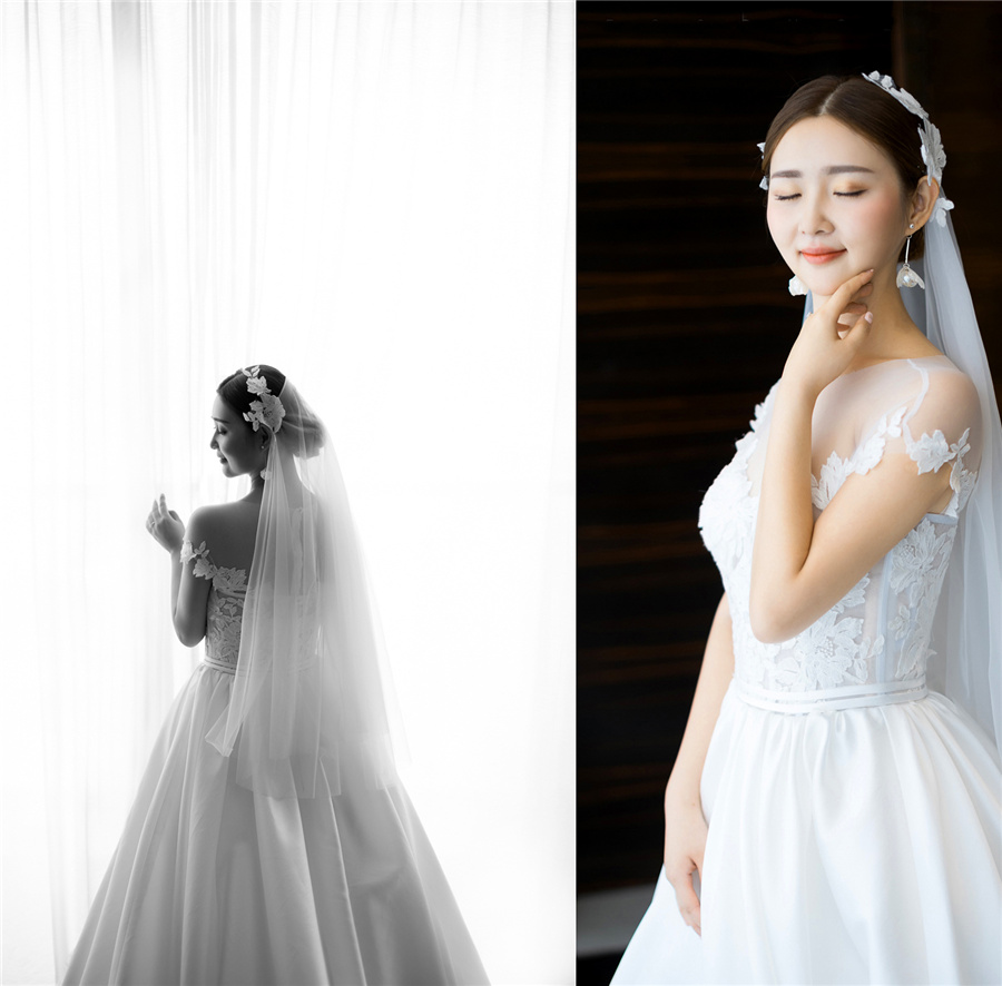 润尚美妆造型,新娘跟妆,时尚新娘造型,婚礼造型,新娘试妆照