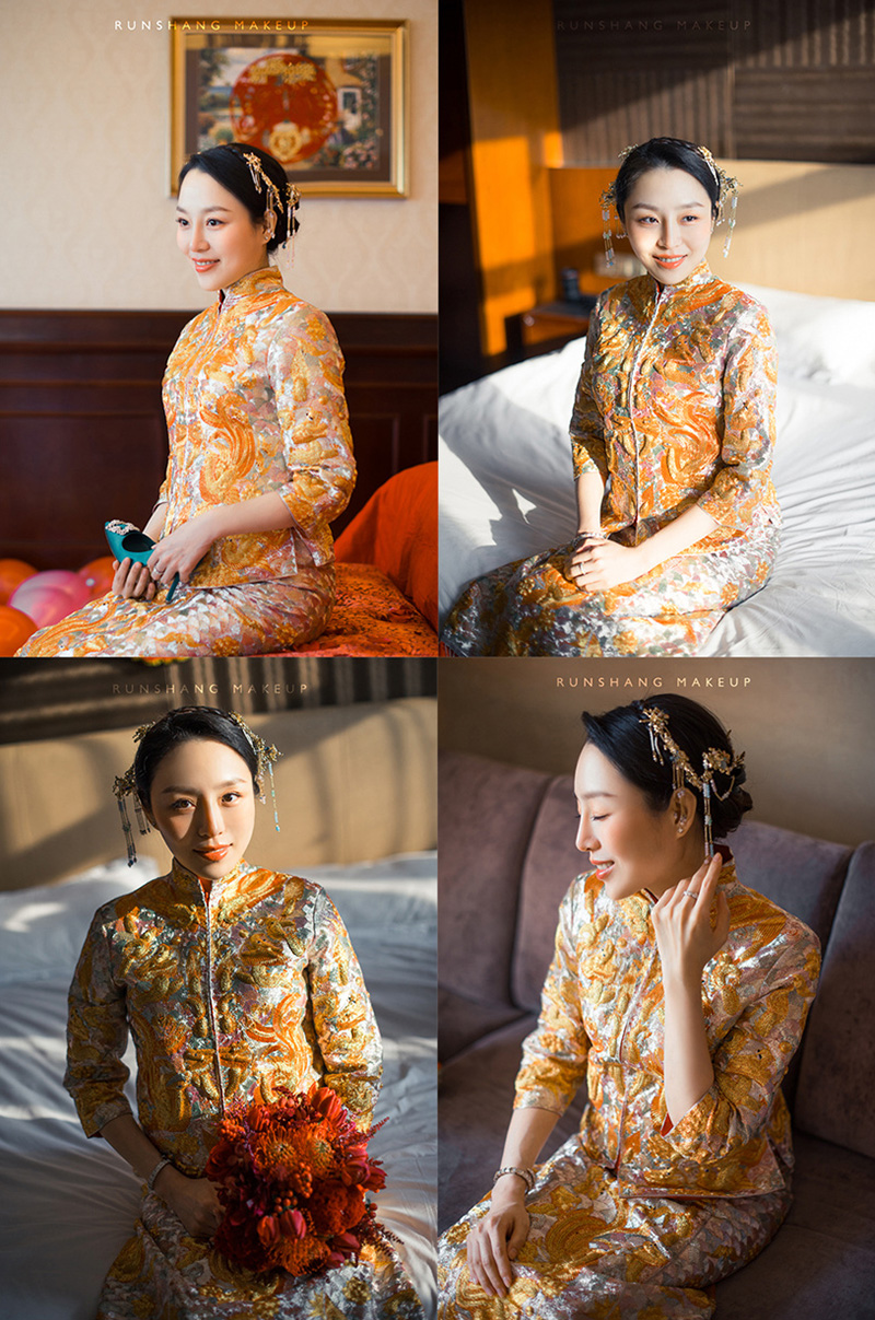 润尚美妆造型,新娘跟妆,时尚新娘造型,婚礼造型,新娘试妆照