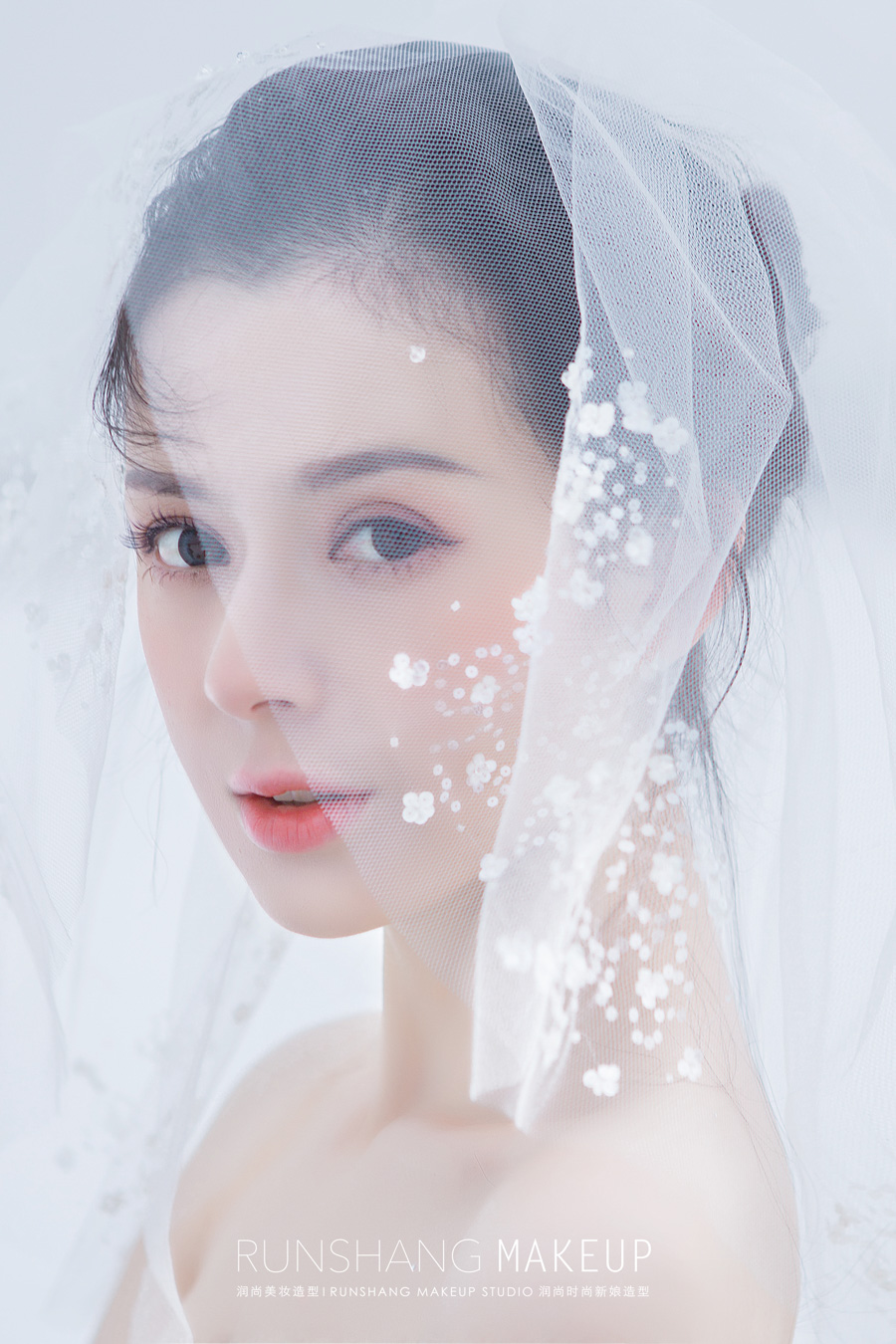 润尚美妆造型,新娘跟妆,时尚新娘造型,婚礼造型,新娘试妆照