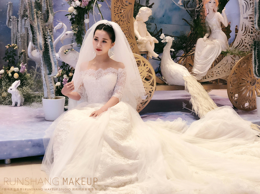 润尚美妆造型,新娘跟妆,时尚新娘造型,婚礼造型,新娘试妆照