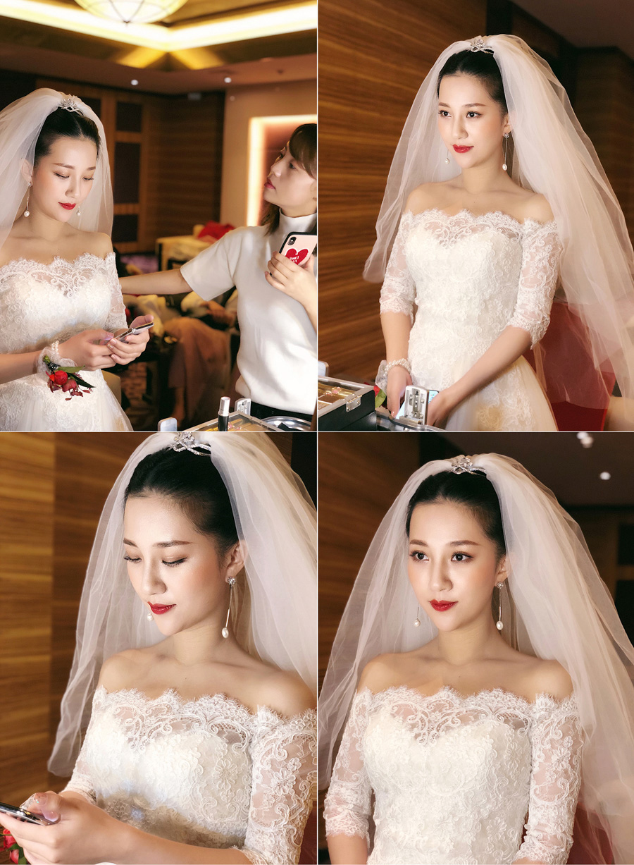 润尚美妆造型,新娘跟妆,时尚新娘造型,婚礼造型,新娘试妆照