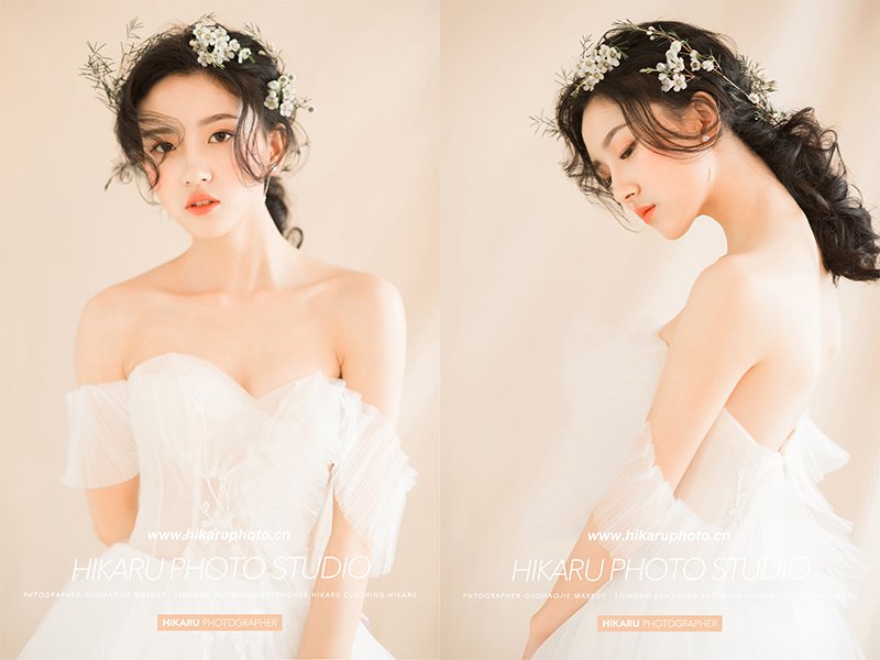 润尚美妆造型,新娘跟妆,时尚新娘造型,婚礼造型,新娘试妆照