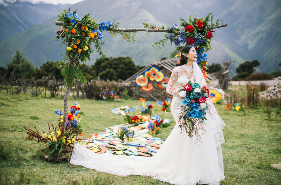 润尚美妆造型,新娘跟妆,时尚新娘造型,婚礼造型,新娘试妆照