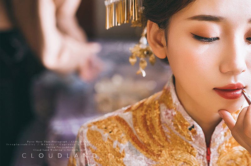 润尚美妆造型,新娘跟妆,时尚新娘造型,婚礼造型,新娘试妆照