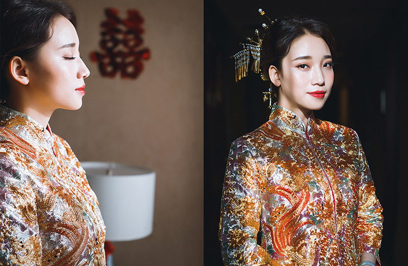 润尚美妆造型,新娘跟妆,时尚新娘造型,婚礼造型,新娘试妆照