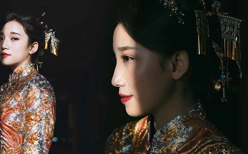 润尚美妆造型,新娘跟妆,时尚新娘造型,婚礼造型,新娘试妆照