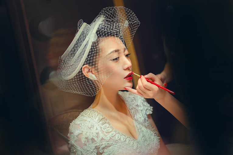 润尚美妆造型,新娘跟妆,时尚新娘造型,婚礼造型,新娘试妆照