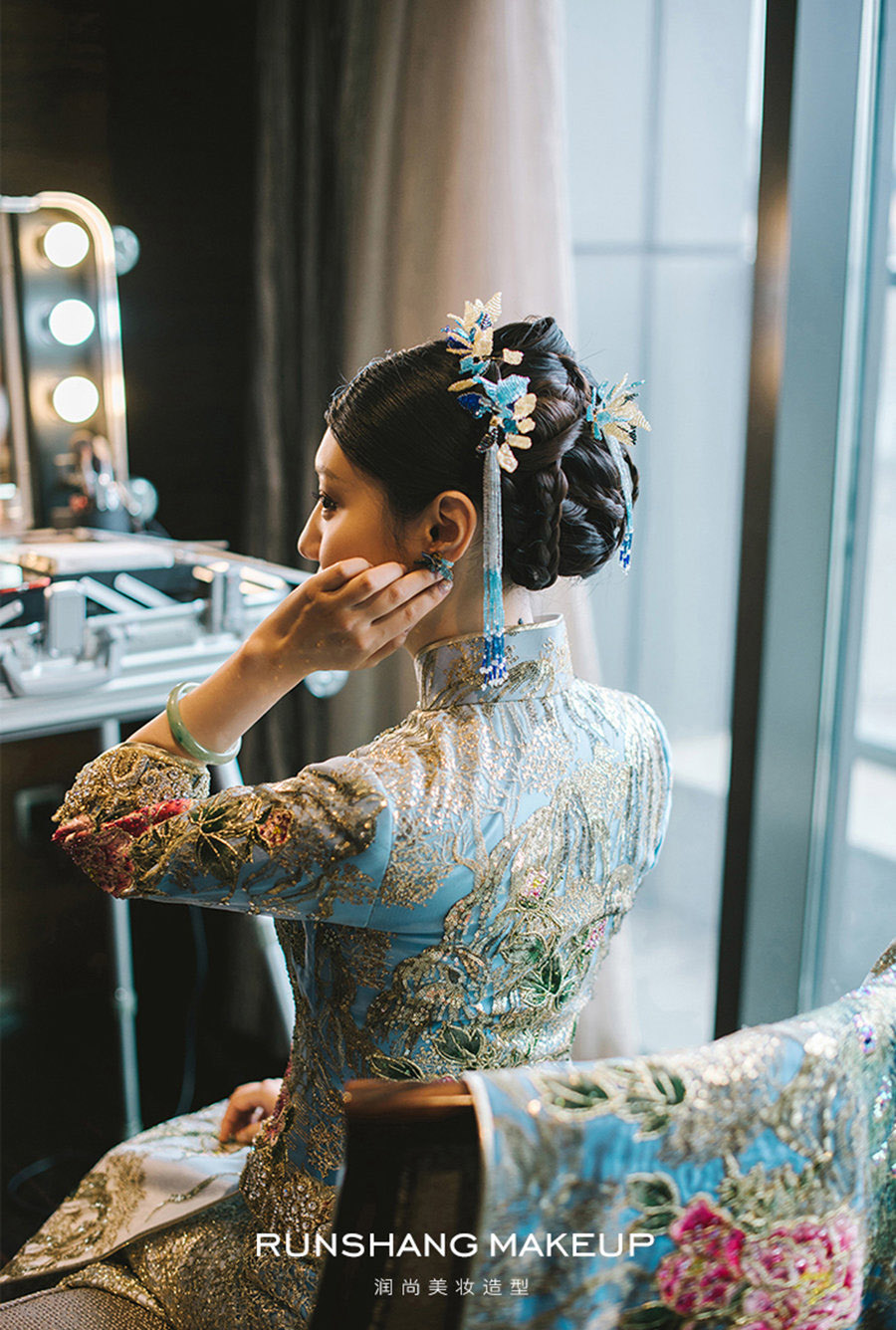 润尚美妆造型,新娘跟妆,时尚新娘造型,婚礼造型,新娘试妆照
