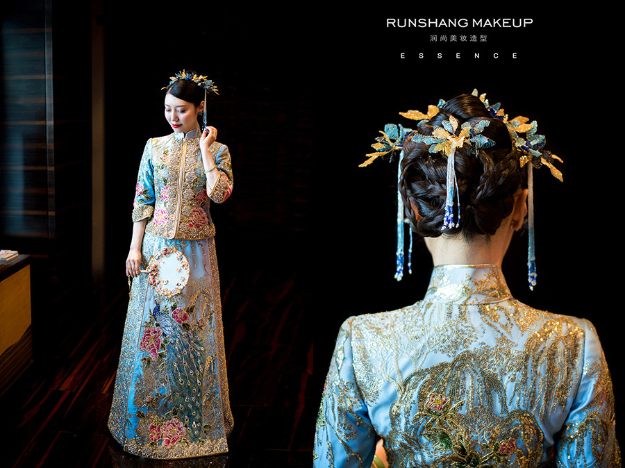 润尚美妆造型,新娘跟妆,时尚新娘造型,婚礼造型,新娘试妆照