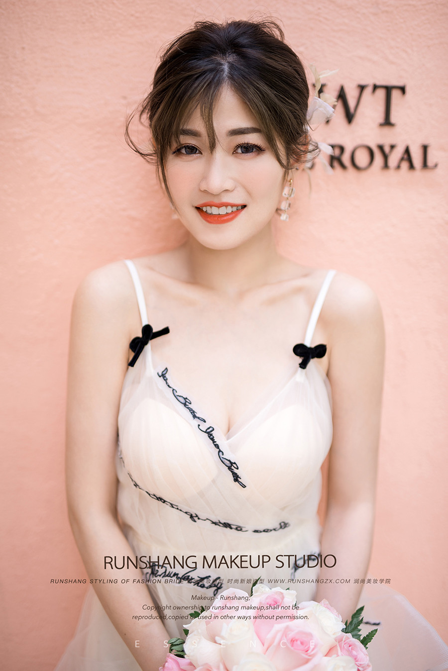 润尚美妆造型,新娘跟妆,时尚新娘造型,婚礼造型,新娘试妆照