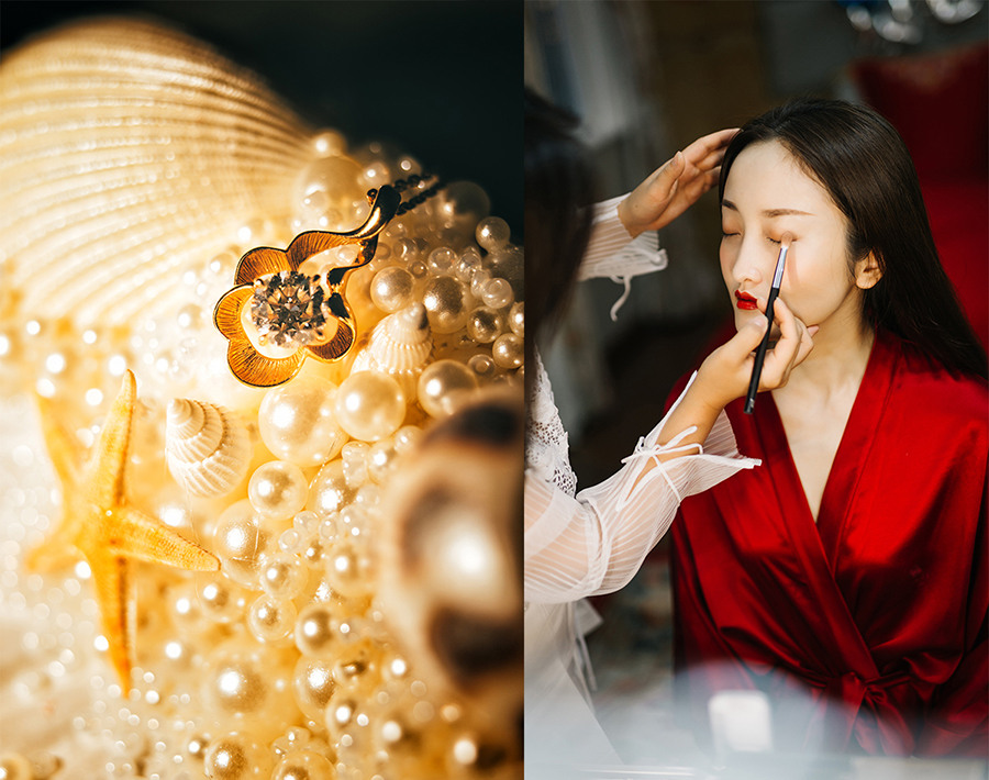 润尚美妆造型,新娘跟妆,时尚新娘造型,婚礼造型,新娘试妆照