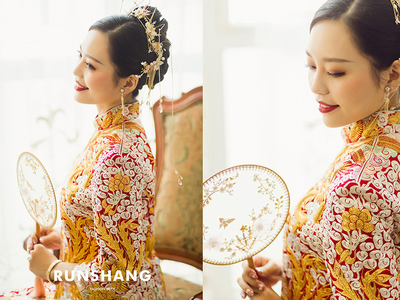 润尚美妆造型,新娘跟妆,时尚新娘造型,婚礼造型,新娘试妆照