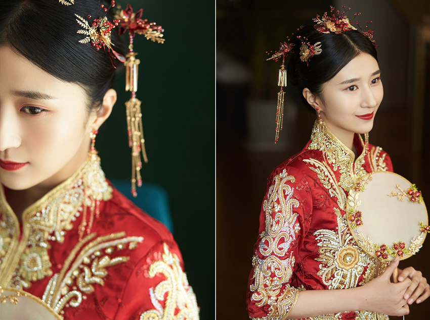 润尚美妆造型,新娘跟妆,时尚新娘造型,婚礼造型,新娘试妆照