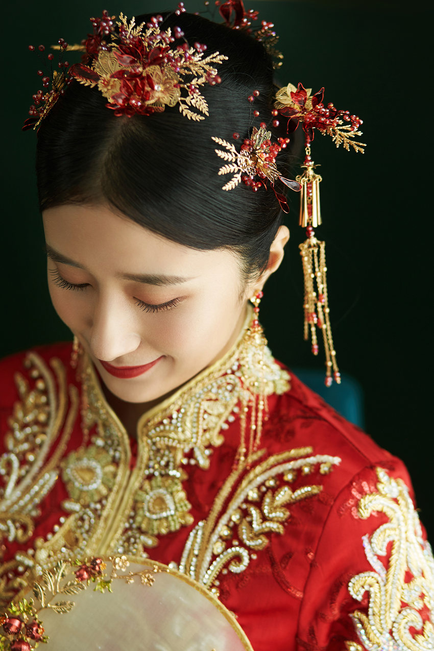 润尚美妆造型,新娘跟妆,时尚新娘造型,婚礼造型,新娘试妆照