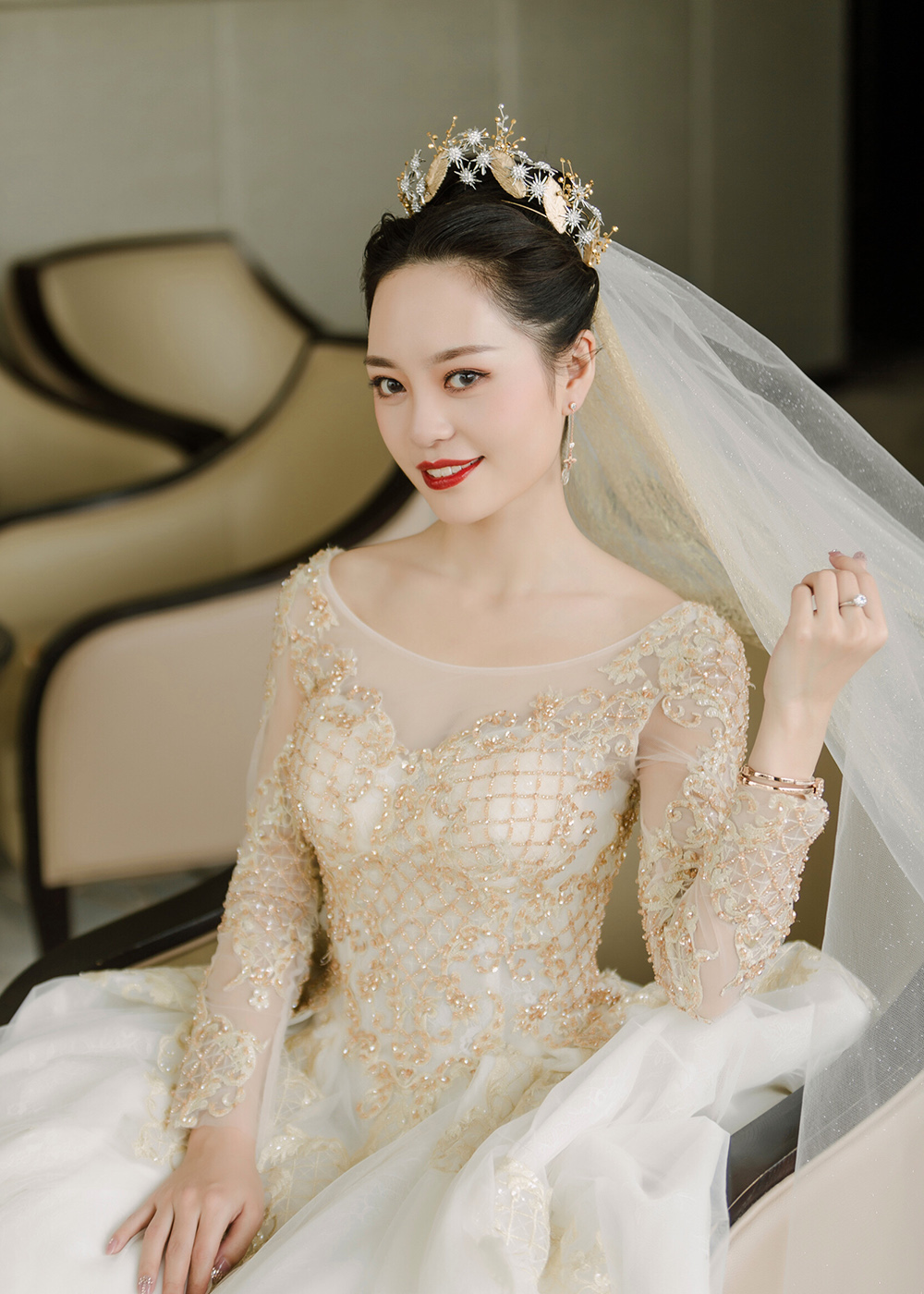 润尚美妆造型,新娘跟妆,时尚新娘造型,婚礼造型,新娘试妆照