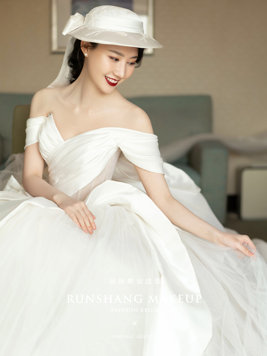 润尚美妆造型,新娘跟妆,时尚新娘造型,婚礼造型,新娘试妆照