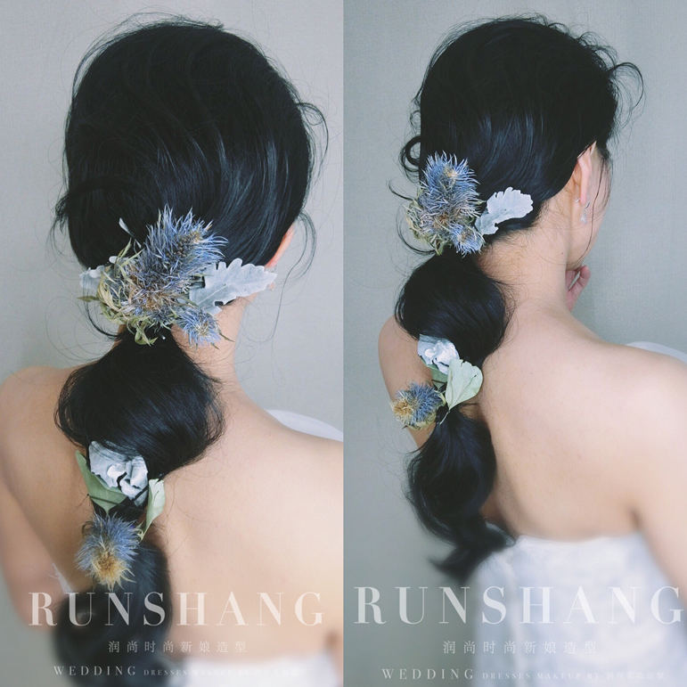 润尚美妆造型,新娘跟妆,时尚新娘造型,婚礼造型,新娘试妆照