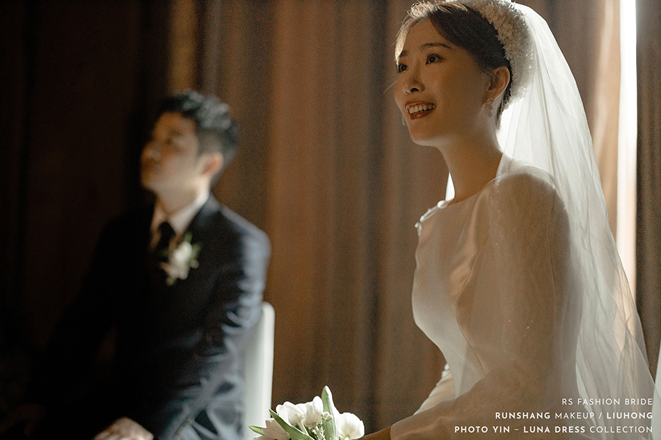 润尚美妆造型,新娘跟妆,时尚新娘造型,婚礼造型,新娘试妆照