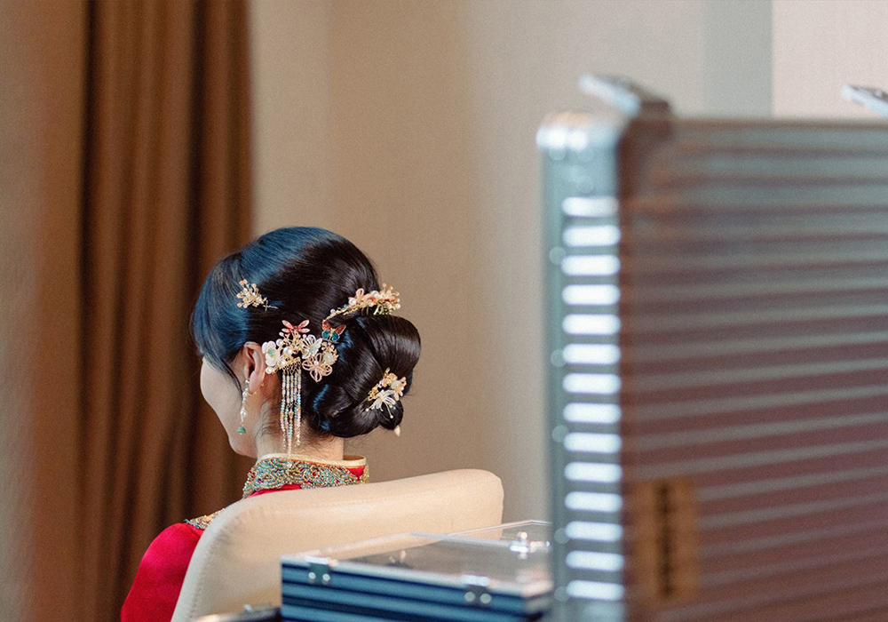 润尚美妆造型,新娘跟妆,时尚新娘造型,婚礼造型,新娘试妆照