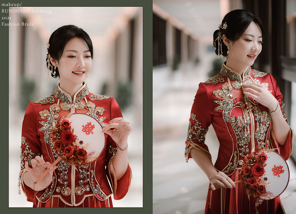 润尚美妆造型,新娘跟妆,时尚新娘造型,婚礼造型,新娘试妆照