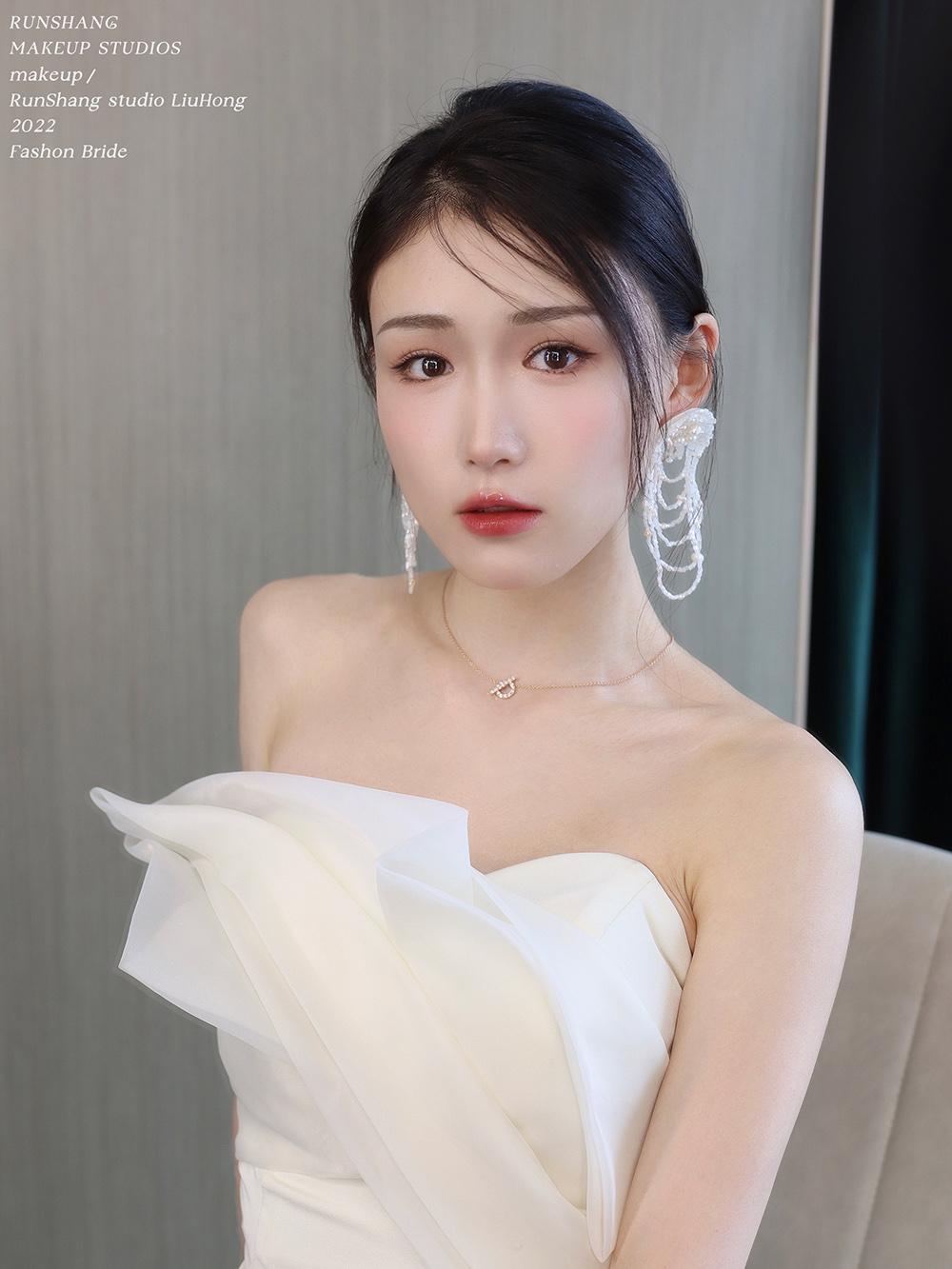 润尚美妆造型,新娘跟妆,时尚新娘造型,婚礼造型,新娘试妆照