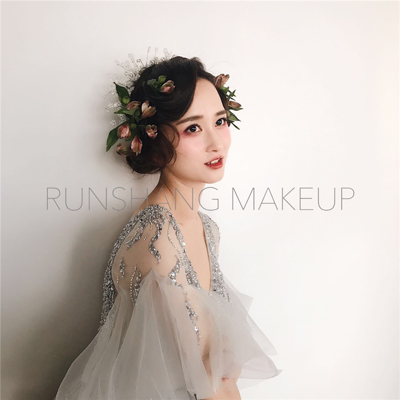 润尚美妆造型,新娘跟妆,时尚新娘造型,婚礼造型,新娘试妆照