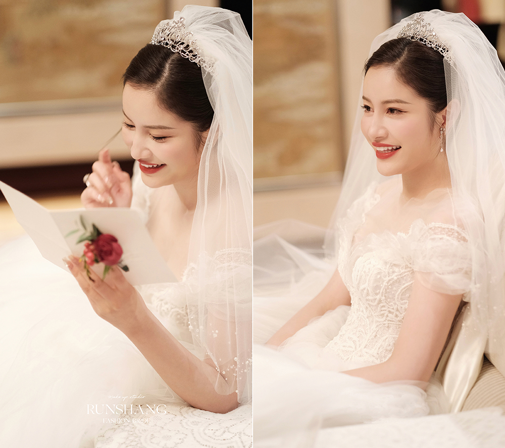 润尚美妆造型,新娘跟妆,时尚新娘造型,婚礼造型,新娘试妆照