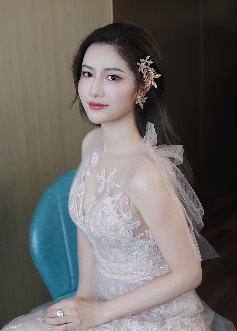 润尚美妆造型,新娘跟妆,时尚新娘造型,婚礼造型,新娘试妆照