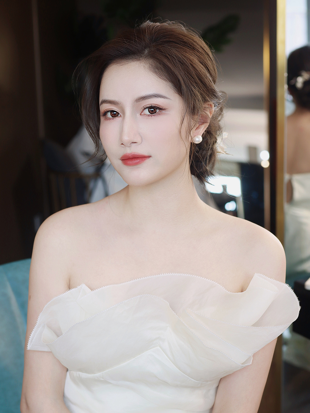 润尚美妆造型,新娘跟妆,时尚新娘造型,婚礼造型,新娘试妆照