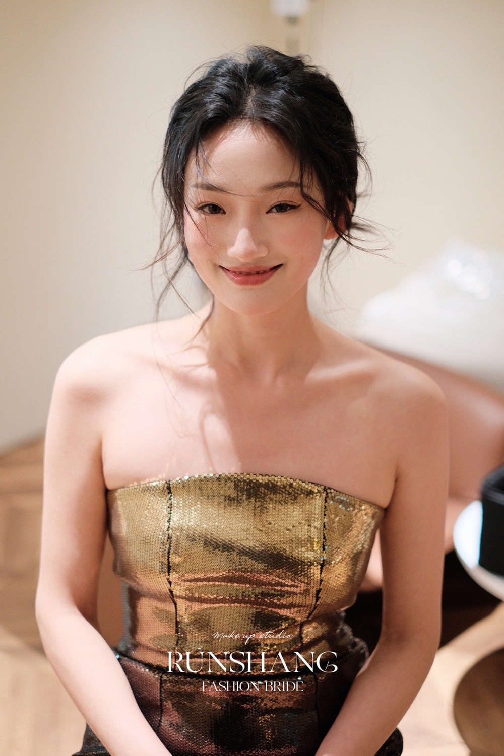 润尚美妆造型,新娘跟妆,时尚新娘造型,婚礼造型,新娘试妆照