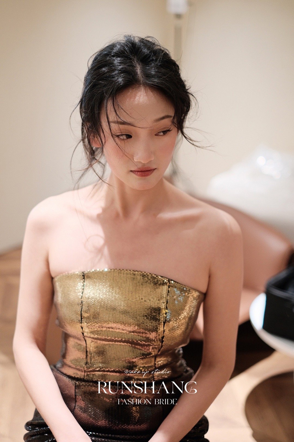 润尚美妆造型,新娘跟妆,时尚新娘造型,婚礼造型,新娘试妆照