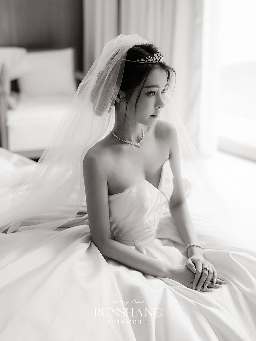 润尚美妆造型,新娘跟妆,时尚新娘造型,婚礼造型,新娘试妆照