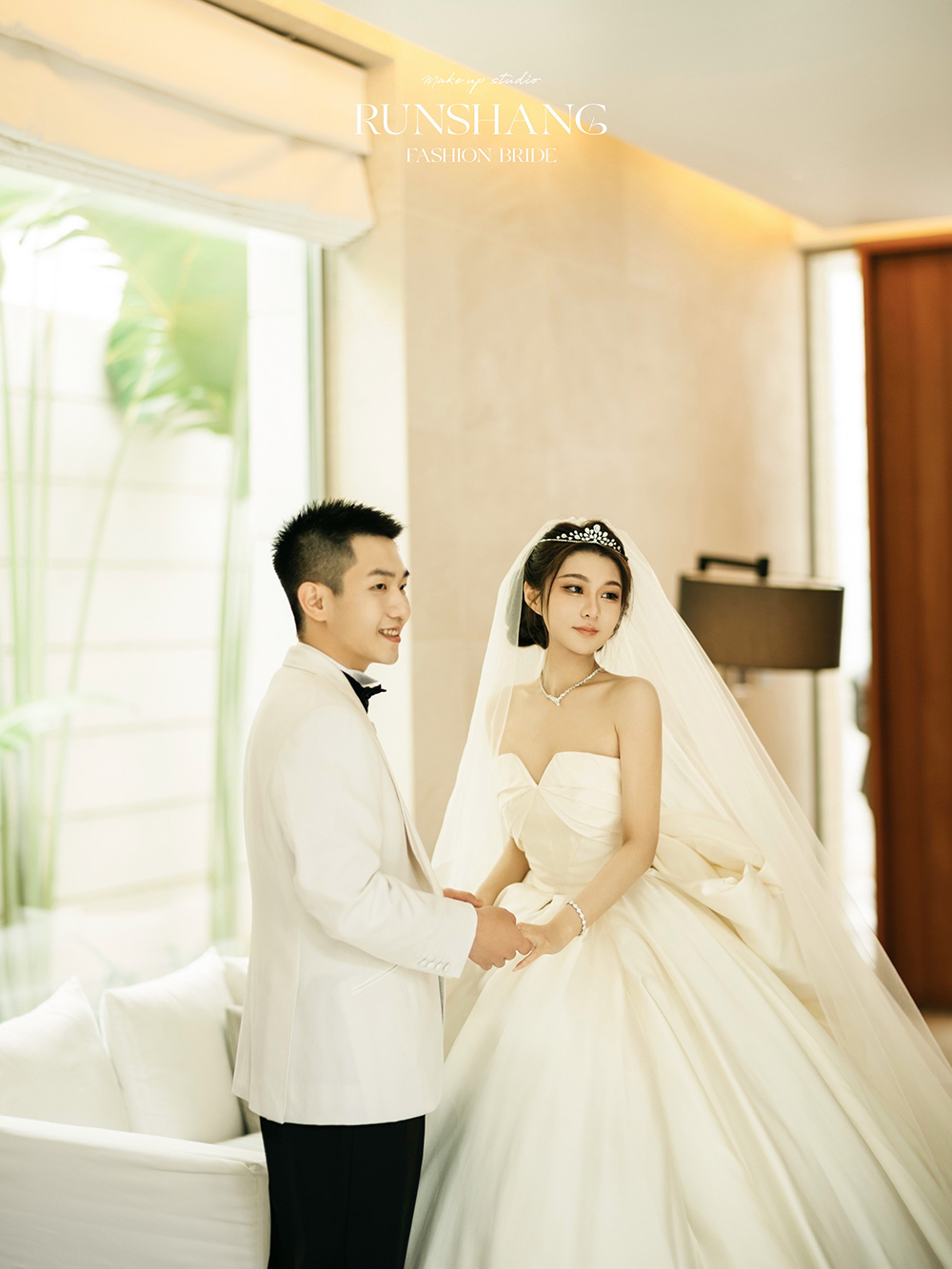 润尚美妆造型,新娘跟妆,时尚新娘造型,婚礼造型,新娘试妆照