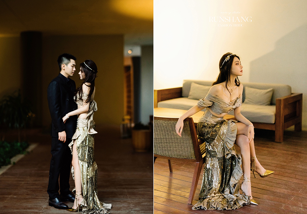 润尚美妆造型,新娘跟妆,时尚新娘造型,婚礼造型,新娘试妆照