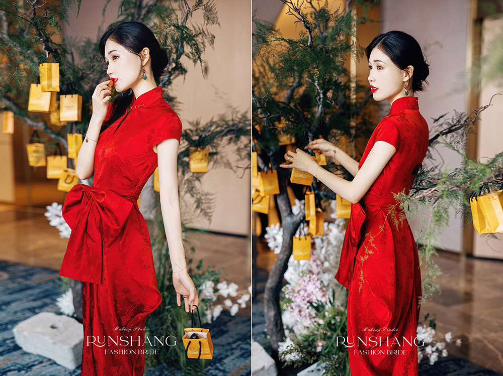 润尚美妆造型,新娘跟妆,时尚新娘造型,婚礼造型,新娘试妆照