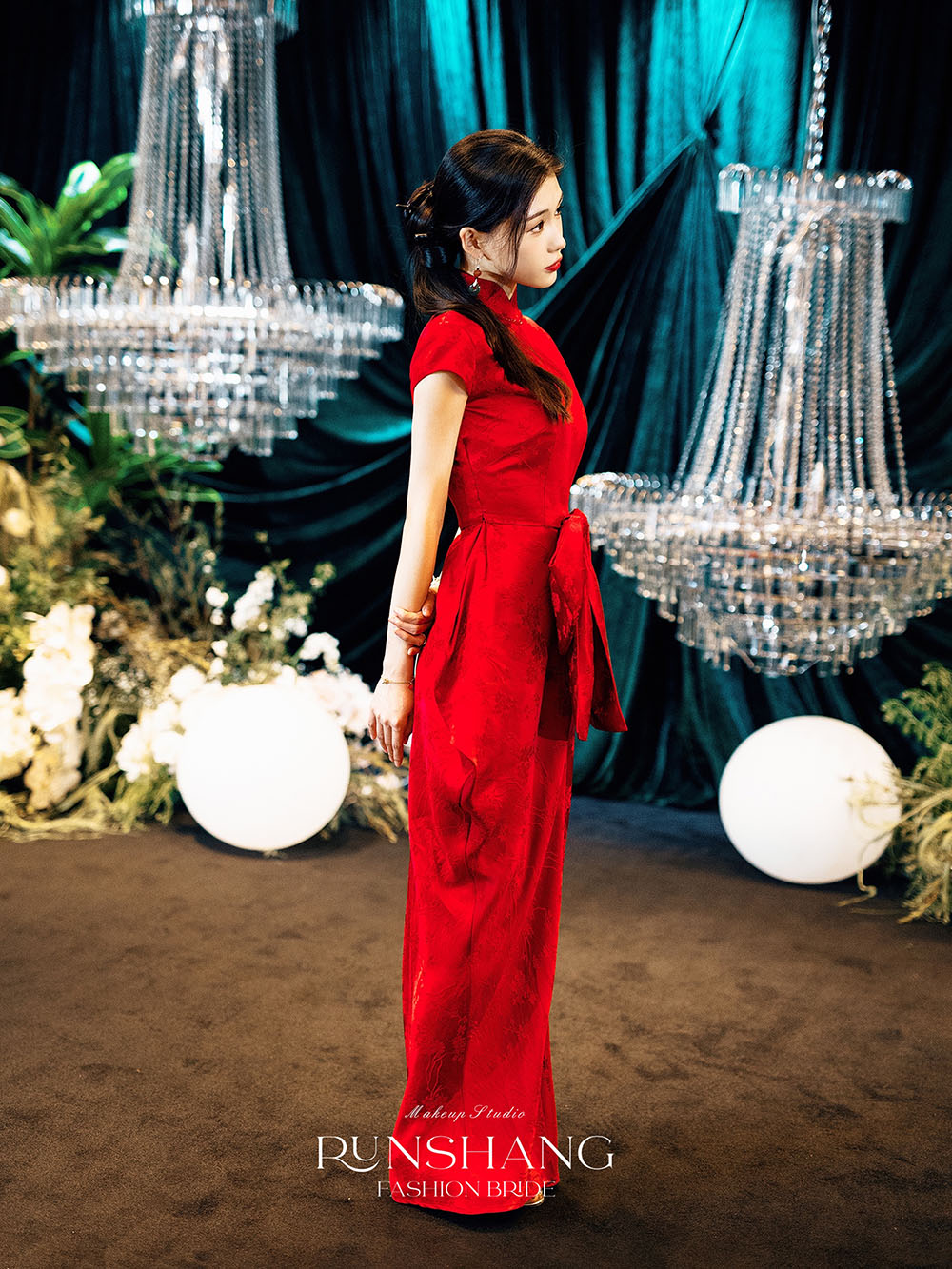 润尚美妆造型,新娘跟妆,时尚新娘造型,婚礼造型,新娘试妆照