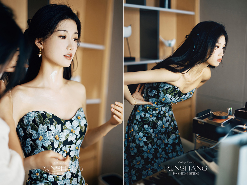 润尚美妆造型,新娘跟妆,时尚新娘造型,婚礼造型,新娘试妆照