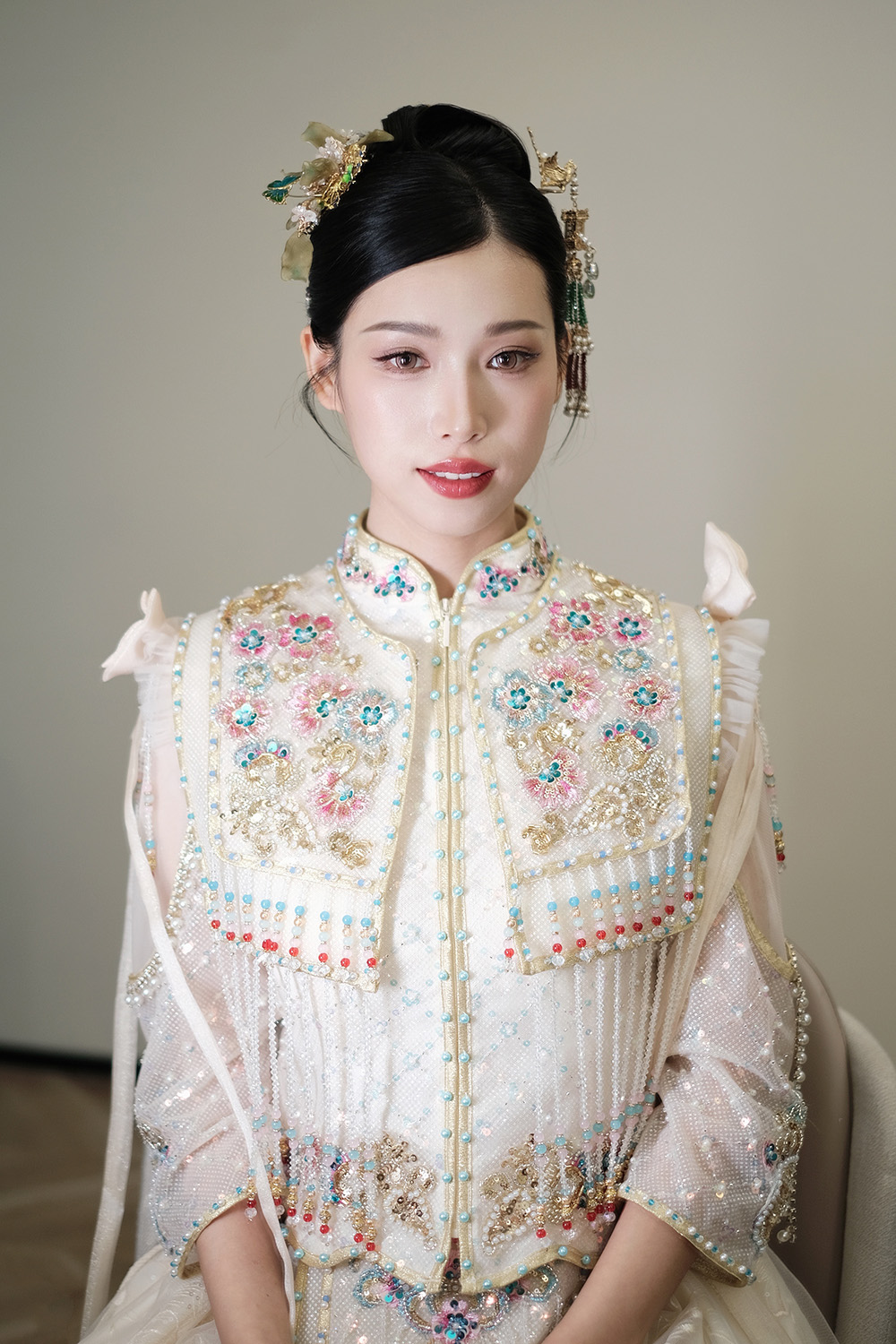 润尚美妆造型,新娘跟妆,时尚新娘造型,婚礼造型,新娘试妆照