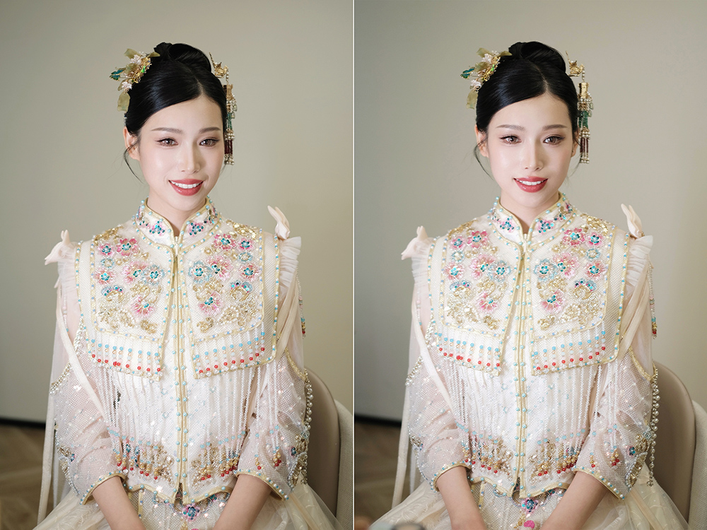 润尚美妆造型,新娘跟妆,时尚新娘造型,婚礼造型,新娘试妆照