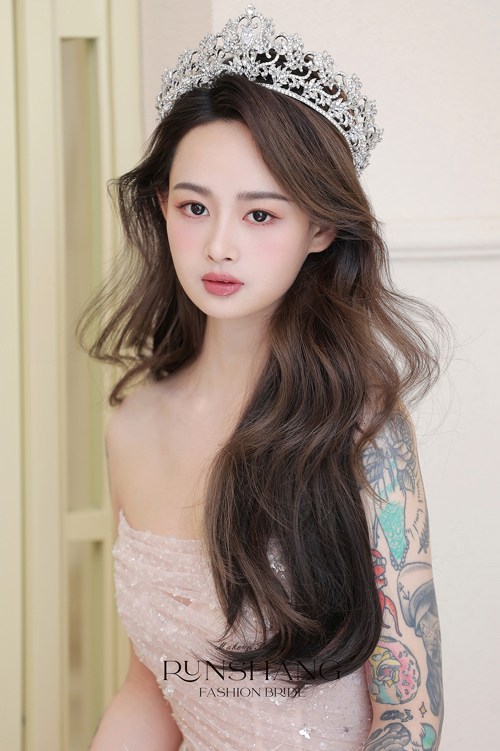 润尚美妆造型,新娘跟妆,时尚新娘造型,婚礼造型,新娘试妆照