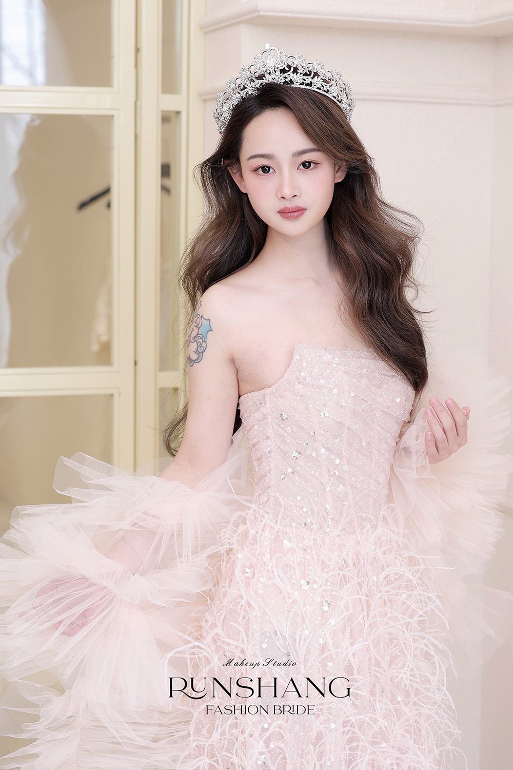 润尚美妆造型,新娘跟妆,时尚新娘造型,婚礼造型,新娘试妆照