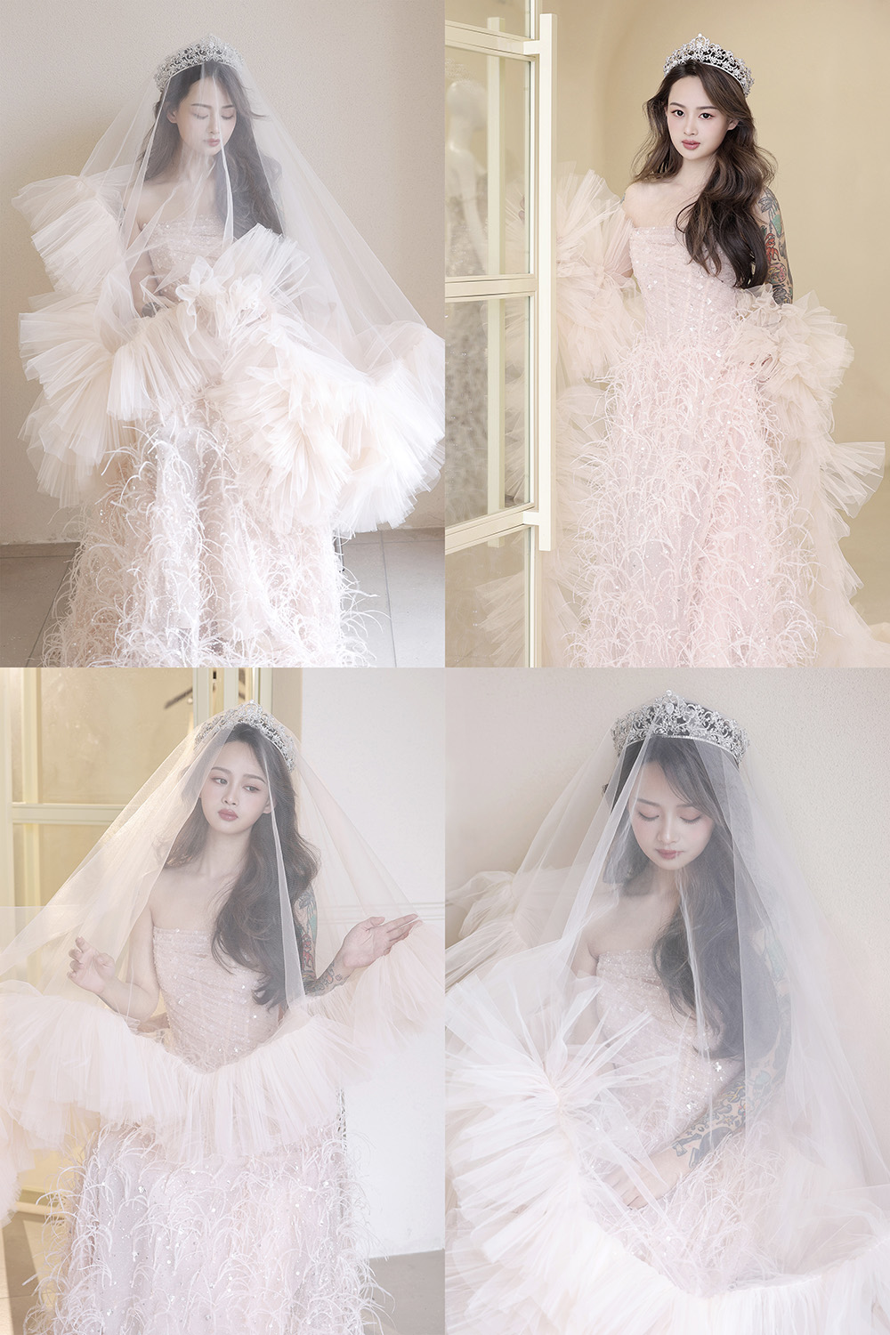 润尚美妆造型,新娘跟妆,时尚新娘造型,婚礼造型,新娘试妆照