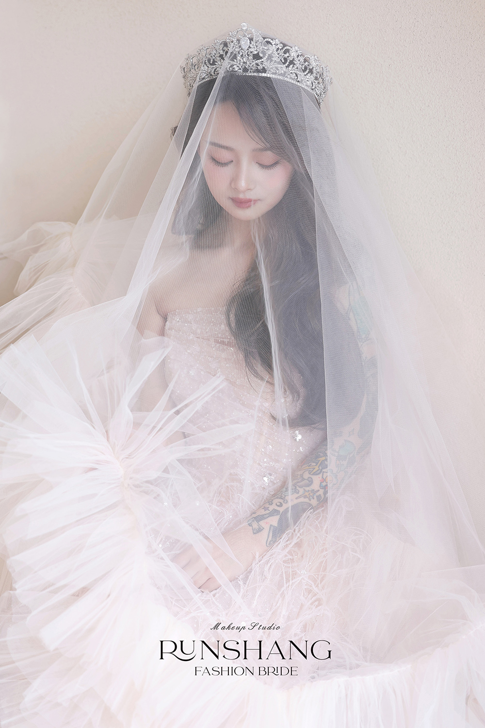 润尚美妆造型,新娘跟妆,时尚新娘造型,婚礼造型,新娘试妆照