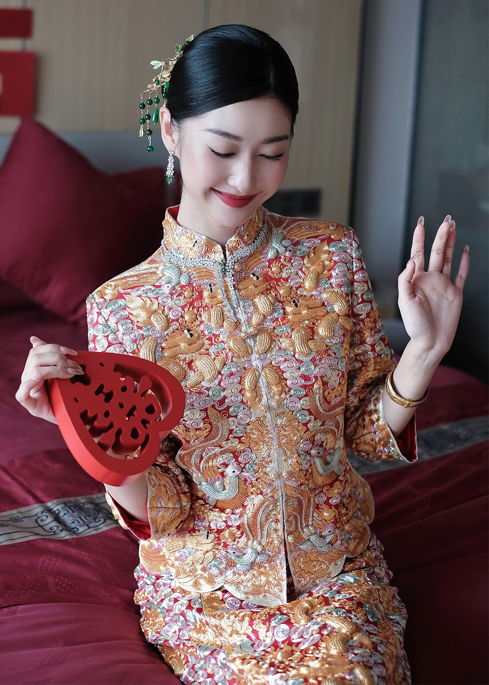 润尚美妆造型,新娘跟妆,时尚新娘造型,婚礼造型,新娘试妆照