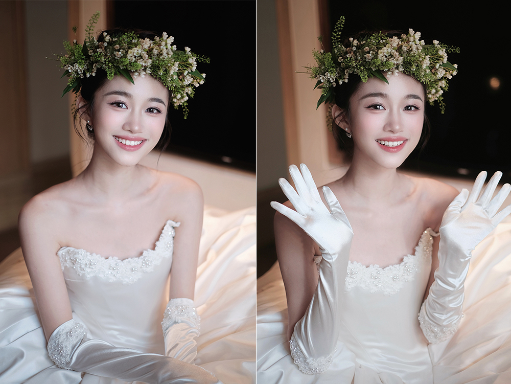 润尚美妆造型,新娘跟妆,时尚新娘造型,婚礼造型,新娘试妆照